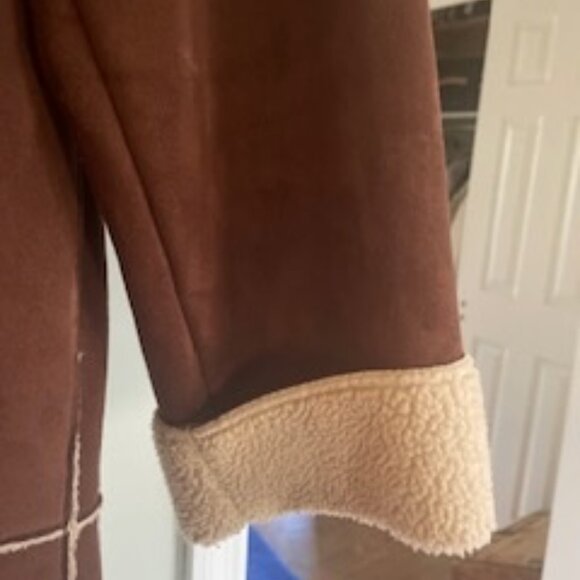Ralph Lauren Faux Shearling Long Coat - Size Petite M - Picture 3 of 6